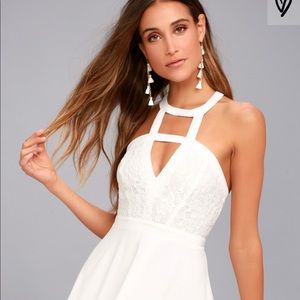 White Mini Cocktail Dress A Line Bridal